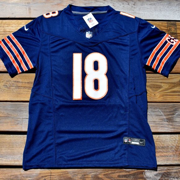 New Caleb Williams Chicago Bears Navy Dark Blue Football Jersey Adult Large - Picture 2 of 3